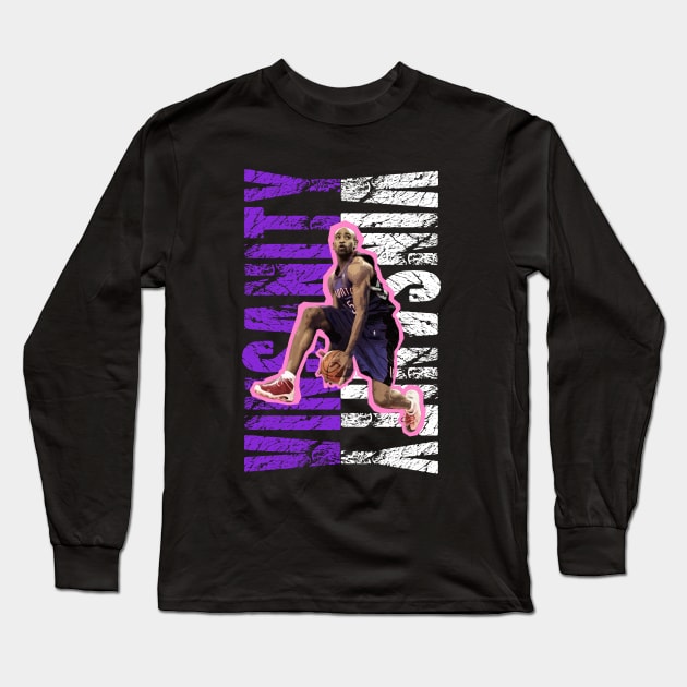 Vince Carter Long Sleeve T-Shirt by Buff Geeks Art